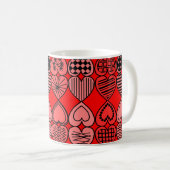 Topsy Turvy Hearts Tasse (VorderseiteRechts)