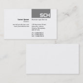 TopTag - 50 Grau Visitenkarte (Vorne/Hinten)