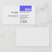 TopTag - Electric Blue Visitenkarte (Vorne/Hinten)