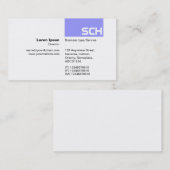 TopTag - Pastellblau Visitenkarte (Vorne/Hinten)