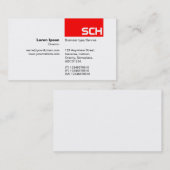 TopTag - Rot Visitenkarte (Vorne/Hinten)