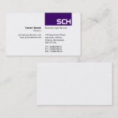 TopTag - Tief Lila Visitenkarte (Vorne/Hinten)