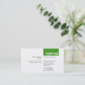 TopTag v2 - Avocado Green Visitenkarte (Stehend Vorderseite)