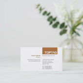 TopTag v2 - braun Visitenkarte (Stehend Vorderseite)