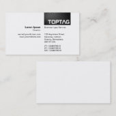 TopTag v2 - Electric Pool 01 Visitenkarte (Vorne/Hinten)