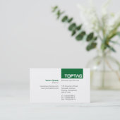 TopTag v2 - Forest Green Visitenkarte (Stehend Vorderseite)