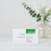 TopTag v2 - Grass Green Visitenkarte (Stehend Vorderseite)