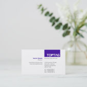 TopTag v2 - Storm Blue Visitenkarte (Stehend Vorderseite)