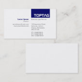 TopTag v2 - Tiefe Marine Visitenkarte (Vorne/Hinten)