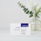 TopTag v2 - Tiefe Marine Visitenkarte (Stehend Vorderseite)