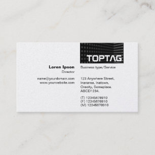 TopTag v2 - Tone Corner - Grau Visitenkarte