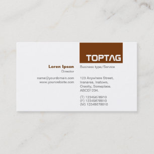 TopTag v2 - Walnuss Visitenkarte