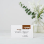 TopTag v2 - Walnut Visitenkarte (Stehend Vorderseite)