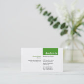 TopTag v3 - Avocado Green Visitenkarte (Stehend Vorderseite)