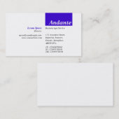 TopTag v3 - Deep Blue Visitenkarte (Vorne/Hinten)