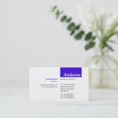 TopTag v3 - Deep Blue Visitenkarte (Stehend Vorderseite)