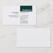 TopTag v3 - Dunkelgrün Visitenkarte (Vorne/Hinten)