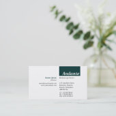 TopTag v3 - Dunkelgrün Visitenkarte (Stehend Vorderseite)