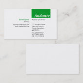 TopTag v3 - Grass Green Visitenkarte (Vorne/Hinten)