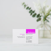 TopTag v3 - Magenta Visitenkarte (Stehend Vorderseite)