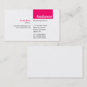 TopTag v3 - Neon Red Visitenkarte (Vorne/Hinten)