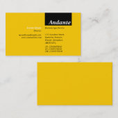 TopTag v3 - Schwarz mit Bernstein Visitenkarte (Vorne/Hinten)