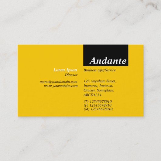 TopTag v3 - Schwarz mit Bernstein Visitenkarte (Vorderseite)