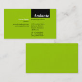 TopTag v3 - Schwarz mit Mars Green Visitenkarte (Vorne/Hinten)