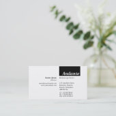 TopTag v3 - Schwarz Visitenkarte (Stehend Vorderseite)