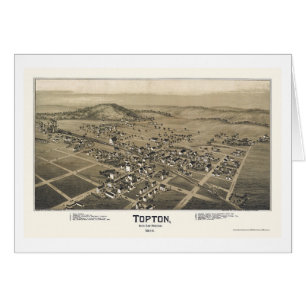 Topton, panoramische Karte PAs - 1893