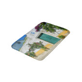 Tor aus grün-grünem Holz Badematte (Schrägansicht)