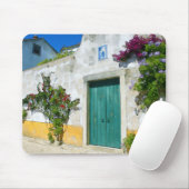 Tor aus grün-grünem Holz Mousepad (Mit Mouse)