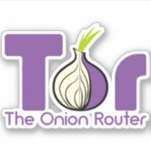 Tor - Der Zwiebel-Router Aufkleber (Vorderseite)