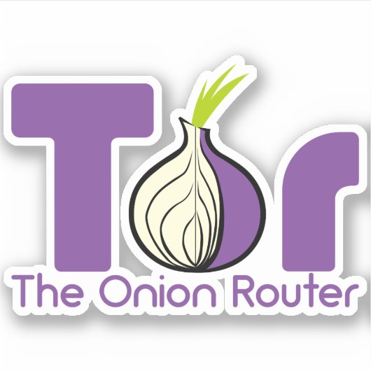 Tor - Der Zwiebel-Router Aufkleber (Vorderseite)