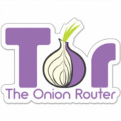 Tor - Der Zwiebel-Router Aufkleber (Vorderseite)