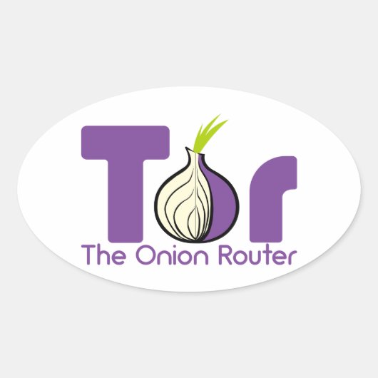 Tor - Der Zwiebel-Router Ovaler Aufkleber (Vorderseite)