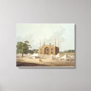 Tor des Grabs des Kaisers Akbar (1542-1605), Leinwanddruck