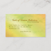 Tor des Morgenbaumes Monogram Visitenkarte (Rückseite)