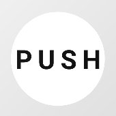 Tor-Geschäft mit weißen und schwarzen Kreisen Fensteraufkleber (Blatt)