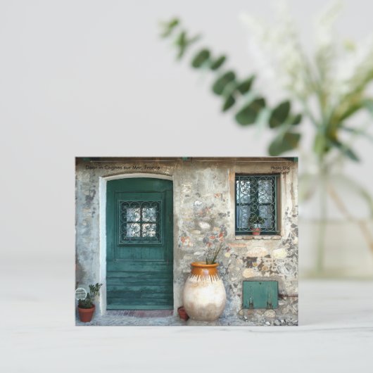 Tor in Cagnes sur Mer, Frankreich, ... Postkarte (Stehend Vorderseite)