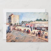 Tor in den Pariser Ramparts von Vincent van Gogh Einladung (Vorderseite)