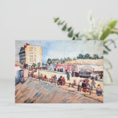 Tor in den Pariser Ramparts von Vincent van Gogh Einladung (Stehend Vorderseite)