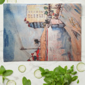 Tor in den Pariser Ramparts von Vincent van Gogh Geschirrtuch (Gefaltet)