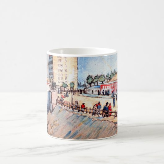 Tor in den Pariser Ramparts von Vincent van Gogh Kaffeetasse (Mittel)