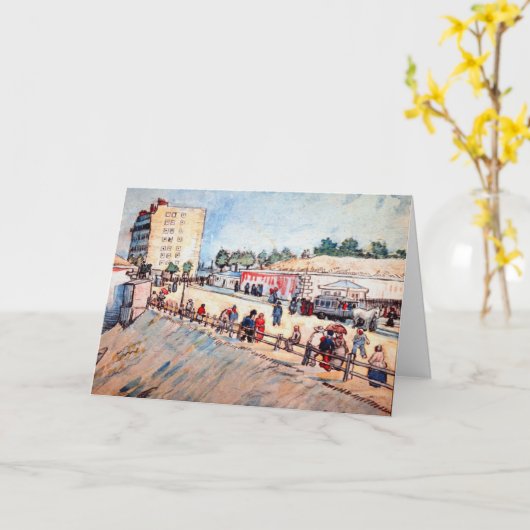 Tor in den Pariser Ramparts von Vincent van Gogh Karte (Gelbe Blume)