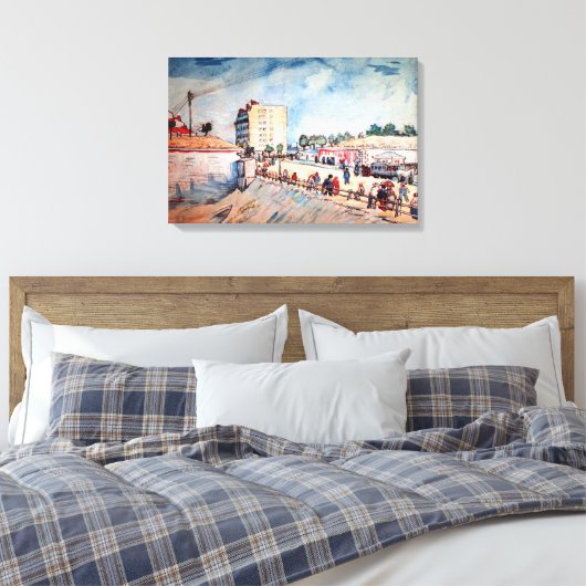 Tor in den Pariser Ramparts von Vincent van Gogh Leinwanddruck (Insitu (Schlafzimmer))