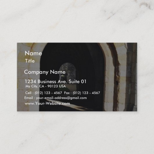 Tor in der alten Abtei Visitenkarte (Vorderseite)