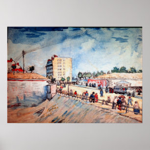 Tor in der Pariser Stadtmauer von Vincent van Gogh Poster