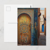 Tor in Fez Marokko Reisen Postkarte (Vorne/Hinten)