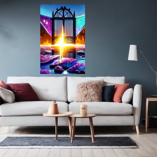 Tor ins Jenseits | AI Art Poster